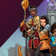 The heroes of City of Lifestone: Elio, Kiri, and Alish.